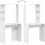  Stol s policom Bijelo 78,5 x 37 x 154,5 cm Konstruirano drvo | shoptok.hr