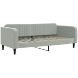  Dnevni krevet na razvlačenje svjetlosivi 90 x 200 cm baršunasti | shoptok.hr