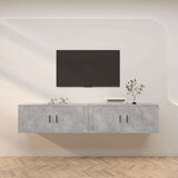  Zidni TV ormarići 2 kom siva boja betona 100 x 34 5 x 40 cm | shoptok.hr