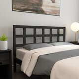  Uzglavlje za krevet crno 165,5 x 4 x 100 cm od masivne borovine | shoptok.hr