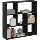 pregrada / regal za knjige crni 102x29x103,5 cm drveni
