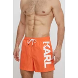 Karl Lagerfeld Kopalne kratke hlače oranžna barva