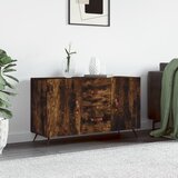  Komoda boja dimljenog hrasta 100 x 36 x 60 cm konstruirano drvo Cijene