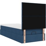  Otomanski krevet s madracem i LED plavi 100x200 cm tkanine | shoptok.hr