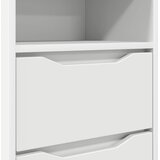  Noćni ormarići 2 pcs Bijelo 40 x 30 x 467 cm Konstruirano drvo | shoptok.hr