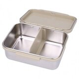 Kidzroom inox kutija za užinu s 2 pretinca - Nostalgia Beige | shoptok.hr