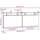  Viseće uzglavlje kreveta Kordura tekstil - Narančasta 120 cm bez LED | shoptok.hr