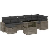 Maison Chic Seti vrtnega pohištva - Vrtna garnitura - Vrtni pohištvo set 8-delna z blazinami siv poli ratan, (21801024) | Shoptok.si