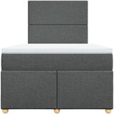  Krevet box spring s madracem tamnosivi 120 x 190 cm tkanina | shoptok.hr