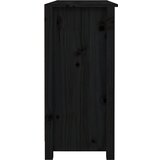  Komoda crna 100 x 35 x 74,5 cm od masivne borovine | Eponuda.ba