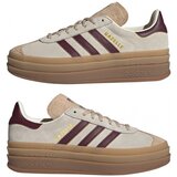 Adidas Niske tenisice 'Gazelle Bold' bež / zlatna / patlidžan | shoptok.hr