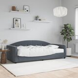 vidaXL Dnevna postelja z vzmetnico temno siva 90x200 cm žamet Cene
