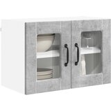  Zidni stakleni ormarić 2 pcs Betonski sivi 60 x 31 x 40 cm | shoptok.hr