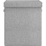  Sklopiva košara za rublje siva 51x34,5x59,5 cm umjetno platno | Eponuda.com
