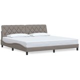  Okvir za krevet bez madraca smeđesivi 200x200 cm od tkanine | shoptok.hr