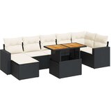 vidaXL 8-dijelni set vrtnih sofa od poliratana s jastucima crni | shoptok.hr