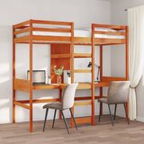 vidaXL Okvir za pograd brez vzmetnice rjava 75x190 cm trdna borovina Cene