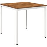  Stol za večeru u vrtu Prirodna i bijela 80 x 80,5 x 75 cm | shoptok.hr