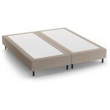 Micadoni Bež tapecirani bračni krevet bez uzglavlja 140x200 cm Whale – Cijene