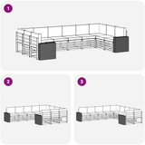  Setovi sofa 10 kom. Čvrsto drvo akacije | shoptok.hr