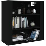  Zidni ormarić crni 80 x 33 x 80 cm od konstruiranog drva | Eponuda.ba