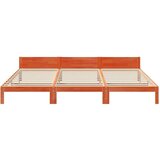  Obiteljski okvir kreveta bez madraca vosak smeđi puno drvo bor | shoptok.hr