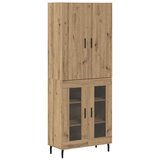  Highboard 2 pcs Staro drvo 69,5 x 34 x 180 cm Konstruirano drvo | shoptok.hr