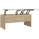 Maison Chic Klubska mizica - kavna mizica - Nizka mizica sonoma hrast 102x50,5x46,5 cm konstruiran les, (21752688) Cene
