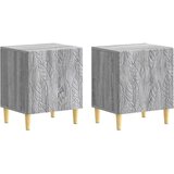  Noćni ormarić 2 pcs Siva Sonoma 43 x 34,5 x 50 cm | Shoptok.si
