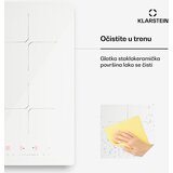 Klarstein PowerGlide indukcijska kuhalna plošča | Sodobna, kompaktna in zmogljiva | 2 kuhalni območji | 3500 W | 30 cm | Shoptok.si