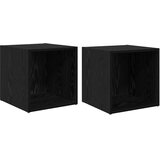  Set TV komoda 2 pcs 37 x 35 x 37,5 cm Crna Konstruirano drvo | shoptok.hr
