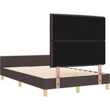  Postelja - Temno Rjava, 140x200 cm, Tkanina, (22049504) | Shoptok.si