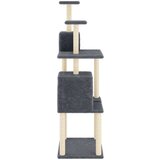  Mačje drevo s praskalniki iz sisala temno sivo 167 cm, (20958219) | Shoptok.si