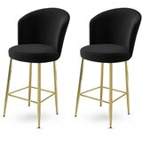 HANAH HOME alte - black, gold blackgold bar stool set (2 pieces) cene