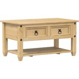 Maison Chic Klubska mizica - kavna mizica - Nizka mizica s predali Corona 85x50x45 cm trdna borovina, (21752975) Cene