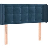 vidaXL Vzglavje z ušesi temno modro 83x16x78/88 cm žamet, (20936344) Cene
