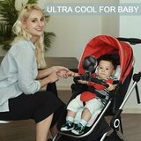 COMLIFE prenosni USB ventilator s fleksibilnim stojalom in LED-lučjo | Shoptok.si