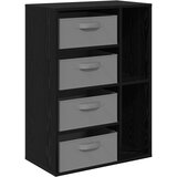  Kreveta s ladicama Crni hrast 60 x 33,5 x 84 cm | shoptok.hr