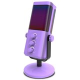 INF USB RGB kondenzatorski mikrofon za PC, plug-and-play, 3.5mm vtič Purple, (5000289897) | Shoptok.si