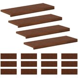  Stepenica 16 kom. 70 x 25 x 2 cm Tamno smeđa | shoptok.hr