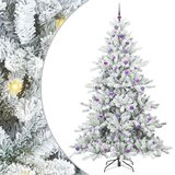  Umjetno božićno drvce s nogom Bijelo 240 cm PVC i čelik | shoptok.hr
