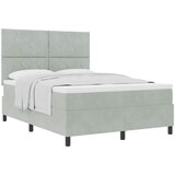  s opruga kutije Svijetlo siva 140 x 190 cm Baršun | shoptok.hr