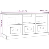 TV ormarić boja hrasta sonome 100x35x50 cm konstruirano drvo | shoptok.hr