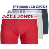 Jack & Jones Muške bokserice Sense Trunks 3-Pack NOOS 12081832-LIGHTGR Cene