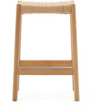Kave Home Barske stolice u setu 2 kom od punog hrasta u prirodnoj boji (visine sjedala 66 cm) Yalia – | shoptok.hr