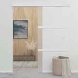  Klizna vrata od stakla ESG i aluminija 90 x 212 cm srebrna | Eponuda.com