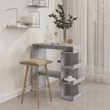  Barski stol sa stalkom siva boja hrasta sonome 100x50x101,5 cm | shoptok.hr