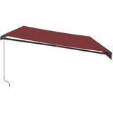 Tenda na ručno uvlačenje s LED svjetlima bordo 600 x 350 cm | Eponuda.ba