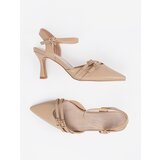 GOODIN Beige pumps with an open heel | shoptok.hr