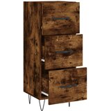  Komoda boja dimljenog hrasta 34,5x34x90 cm konstruirano drvo | shoptok.hr